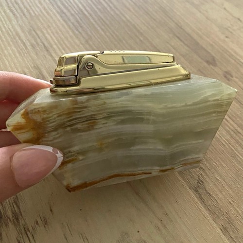 Stone table cigarette lighter - table,
