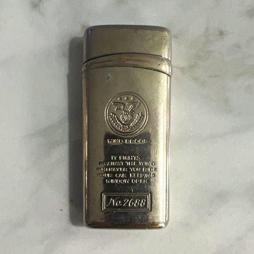 Windproof silver tone metal - silver,