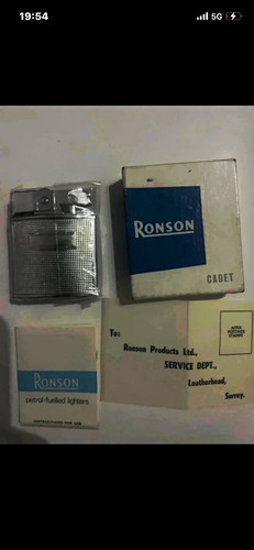Ronson cadet metal petrol - ronson,