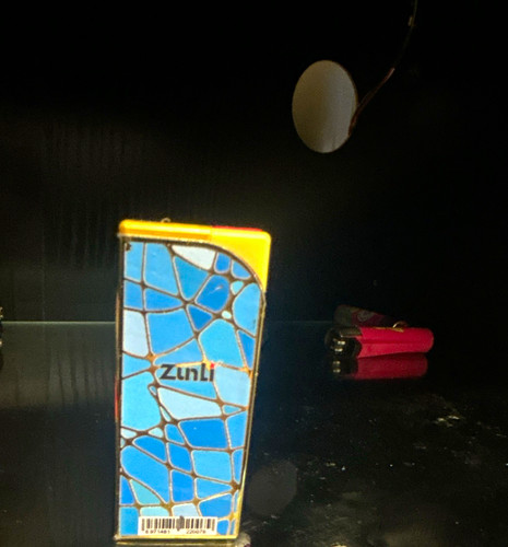 Zuni blue mosaic metal - mosaic, pocket